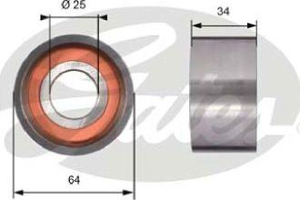 GATES-AU T41234 - Spriegotājrullītis, Gāzu sadales mehānisma piedziņas siksna www.autospares.lv