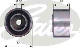 GATES-AU T42059 - Deflection / Guide Pulley, timing belt www.autospares.lv