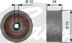 GATES-AU T42159 - Parazīt / Vadrullītis, Zobsiksna www.autospares.lv