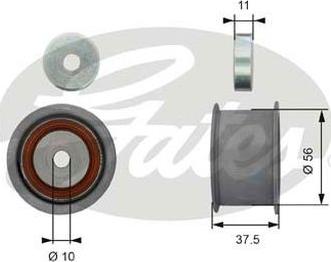 GATES-AU T42174 - Направляющий ролик, зубчатый ремень ГРМ www.autospares.lv