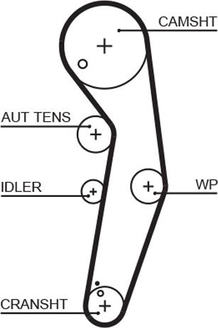 GATES-AU T1547 - Zobsiksna www.autospares.lv