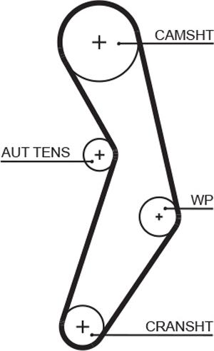 GATES-AU T1096 - Zobsiksna www.autospares.lv