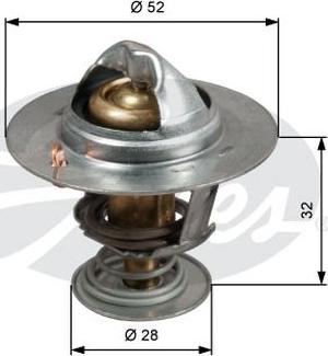 GATES-AU TH50292G1 - Termostats, Dzesēšanas šķidrums www.autospares.lv