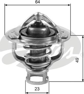 GATES-AU TH04082G1 - Termostats, Dzesēšanas šķidrums www.autospares.lv