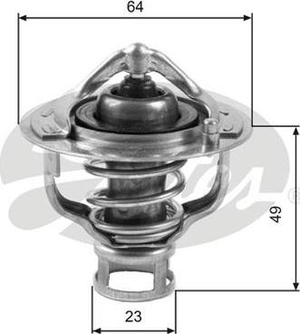 GATES-AU TH04082 - Termostats, Dzesēšanas šķidrums www.autospares.lv