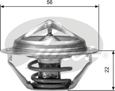 GATES-AU TH06177G1 - Termostats, Dzesēšanas šķidrums autospares.lv