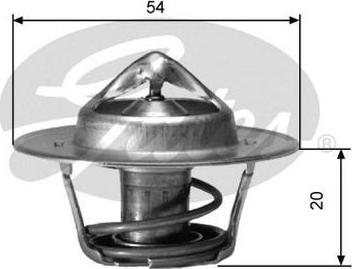 GATES-AU TH00191G1 - Termostats, Dzesēšanas šķidrums autospares.lv