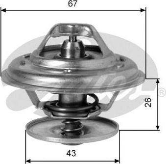 GATES-AU TH01991G1 - Термостат охлаждающей жидкости / корпус www.autospares.lv