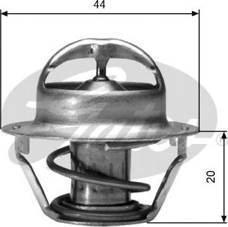 GATES-AU TH03088G1 - Термостат охлаждающей жидкости / корпус www.autospares.lv