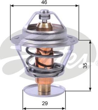 GATES-AU TH10489G1 - Termostats, Dzesēšanas šķidrums www.autospares.lv