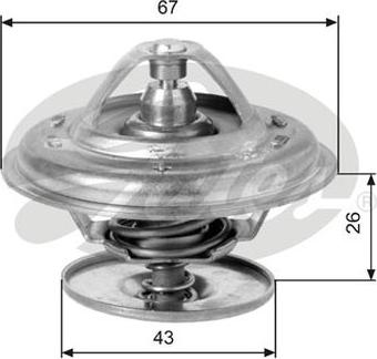 GATES-AU TH11886G1 - Termostats, Dzesēšanas šķidrums www.autospares.lv