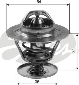 GATES-AU TH11383G1 - Termostats, Dzesēšanas šķidrums autospares.lv