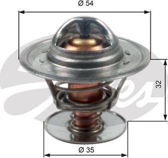 GATES-AU TH13684G1 - Термостат охлаждающей жидкости / корпус www.autospares.lv