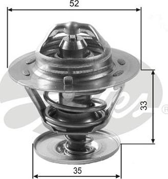 GATES-AU TH12588G1 - Coolant thermostat / housing www.autospares.lv