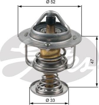 GATES-AU TH30580G1 - Термостат охлаждающей жидкости / корпус www.autospares.lv