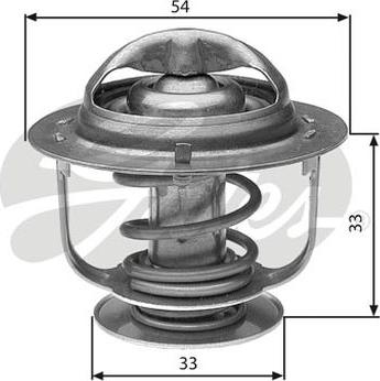 GATES-AU TH30888G1 - Термостат охлаждающей жидкости / корпус www.autospares.lv