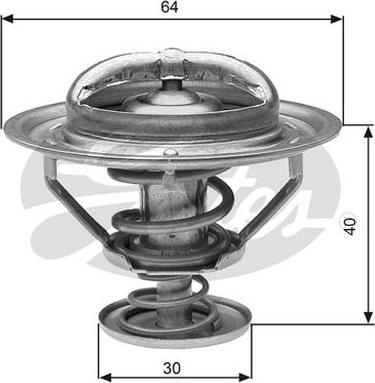 GATES-AU TH31182G1 - Coolant thermostat / housing www.autospares.lv