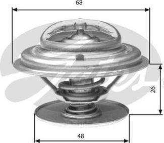 GATES-AU TH32882G1 - Термостат охлаждающей жидкости / корпус www.autospares.lv