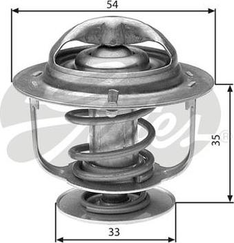 GATES-AU TH29988G1 - Termostats, Dzesēšanas šķidrums www.autospares.lv