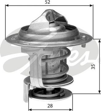 GATES-AU TH29478G1 - Coolant thermostat / housing www.autospares.lv