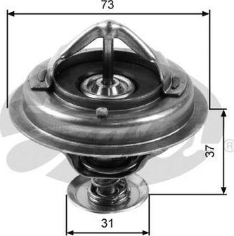 GATES-AU TH24588G1 - Термостат охлаждающей жидкости / корпус www.autospares.lv