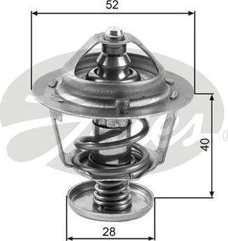 GATES-AU TH24782G1 - Termostats, Dzesēšanas šķidrums autospares.lv