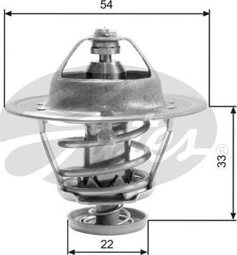 GATES-AU TH22682G1 - Termostats, Dzesēšanas šķidrums autospares.lv