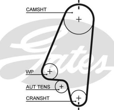 GATES-BR 40305X17 - Timing Belt www.autospares.lv