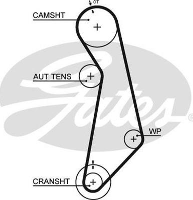 GATES-BR 90138X23XS - Timing Belt www.autospares.lv