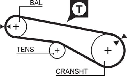 GATES-BR 5074XS - Timing Belt www.autospares.lv