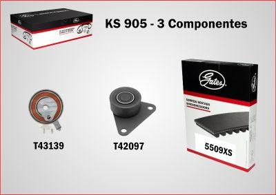 GATES-BR KS905 - Zobsiksnas komplekts www.autospares.lv