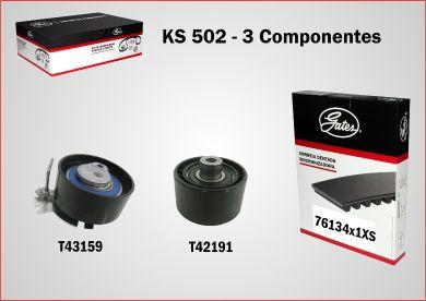 GATES-BR KS502 - Zobsiksnas komplekts www.autospares.lv