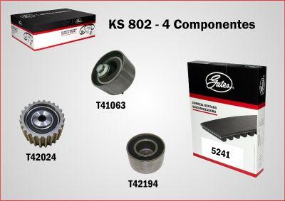 GATES-BR KS802 - Timing Belt Set www.autospares.lv