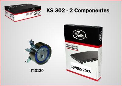 GATES-BR KS302 - Zobsiksnas komplekts autospares.lv