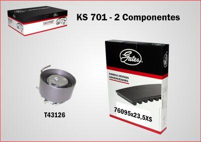 GATES-BR KS701 - Zobsiksnas komplekts autospares.lv