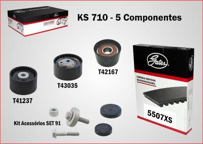 GATES-BR KS710 - Zobsiksnas komplekts autospares.lv