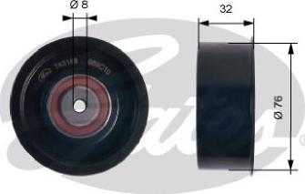 GATES-BR T42169 - Deflection / Guide Pulley, timing belt www.autospares.lv