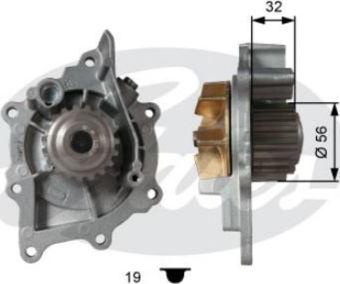 GATES-BR WP0090 - Ūdenssūknis autospares.lv