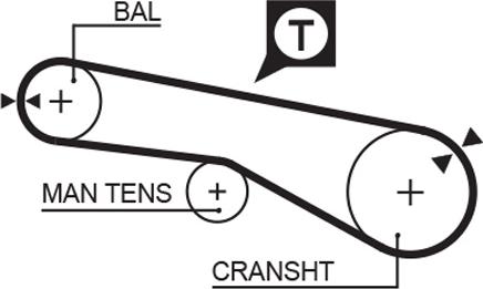 GATES-MX T168 - Zobsiksna autospares.lv