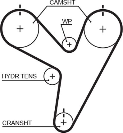 GATES-MX T255 - Timing Belt www.autospares.lv