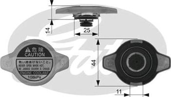 GATES-SEA RC134 - Vāciņš, Radiators www.autospares.lv