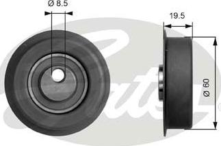 GATES-SEA T41053 - Spriegotājrullītis, Gāzu sadales mehānisma piedziņas siksna www.autospares.lv