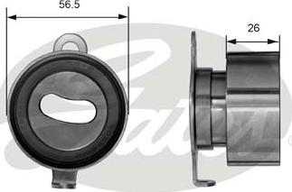 GATES-SEA T41011 - Натяжной ролик, зубчатый ремень ГРМ www.autospares.lv