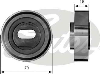 GATES-SEA T41013 - Spriegotājrullītis, Gāzu sadales mehānisma piedziņas siksna www.autospares.lv