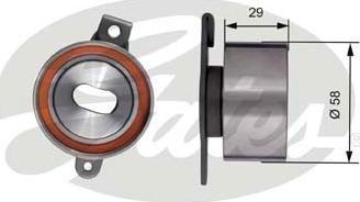 GATES-SEA T41186 - Spriegotājrullītis, Gāzu sadales mehānisma piedziņas siksna www.autospares.lv