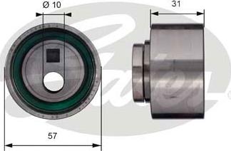 GATES-SEA T41134 - Spriegotājrullītis, Gāzu sadales mehānisma piedziņas siksna autospares.lv