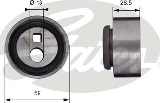 GATES-SEA T41130 - Spriegotājrullītis, Gāzu sadales mehānisma piedziņas siksna autospares.lv