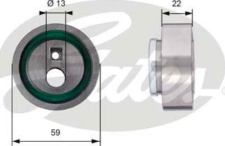 GATES-SEA T41129 - Tensioner Pulley, timing belt www.autospares.lv