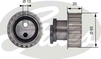 GATES-SEA T41171 - Spriegotājrullītis, Gāzu sadales mehānisma piedziņas siksna autospares.lv