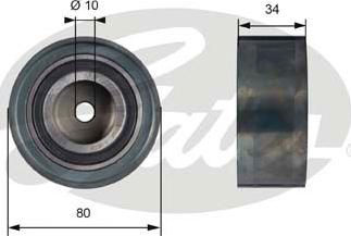 GATES-SEA T41238 - Parazīt / Vadrullītis, Zobsiksna www.autospares.lv